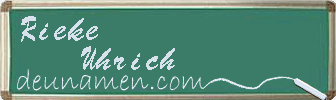 Rieke Uhrich Visitenkarte